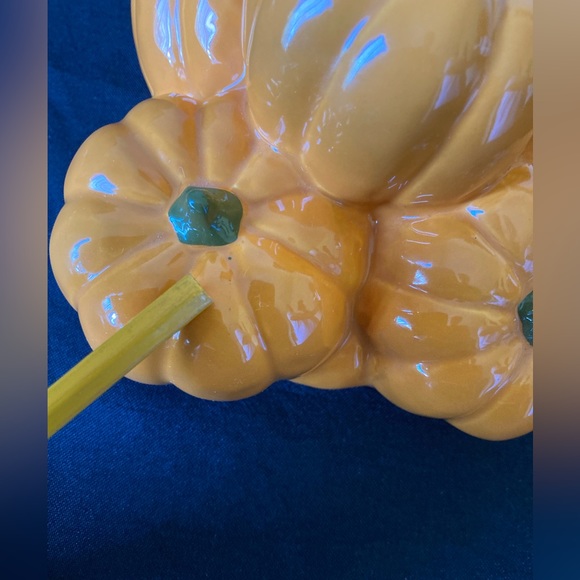 HomeWorx by Harry Slatkin Ceramic Pumpkin Basket Farm Stand No Candle - Picture 9 of 14